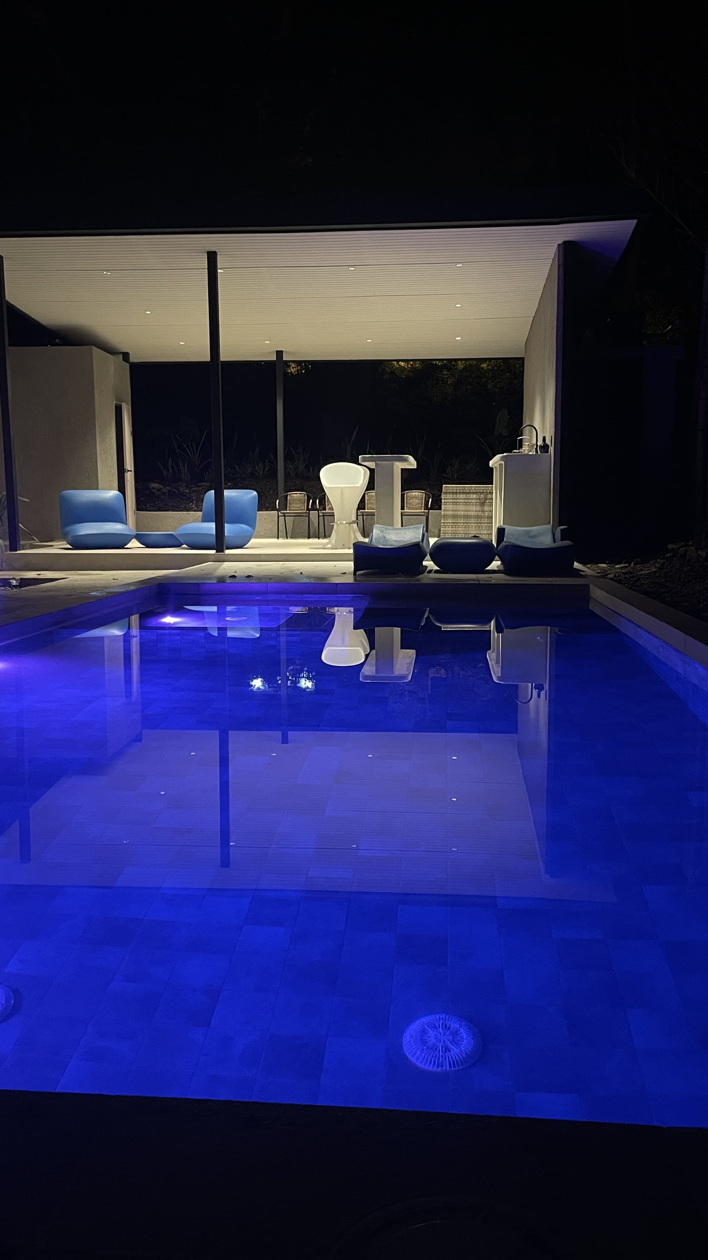 Pool at night